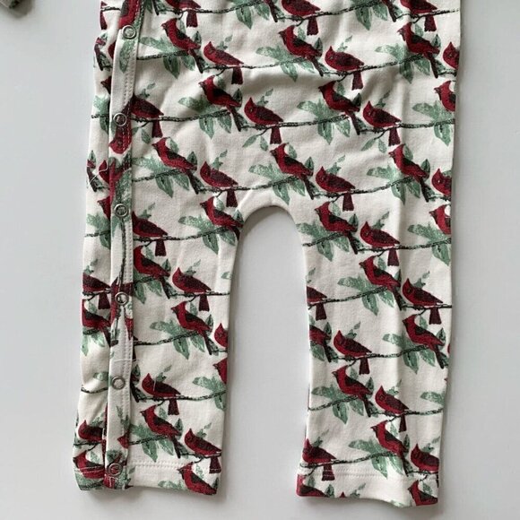 Kate Quinn Organics Cardinal Wrap Jumpsuit 6-12 Months - Picture 4 of 5